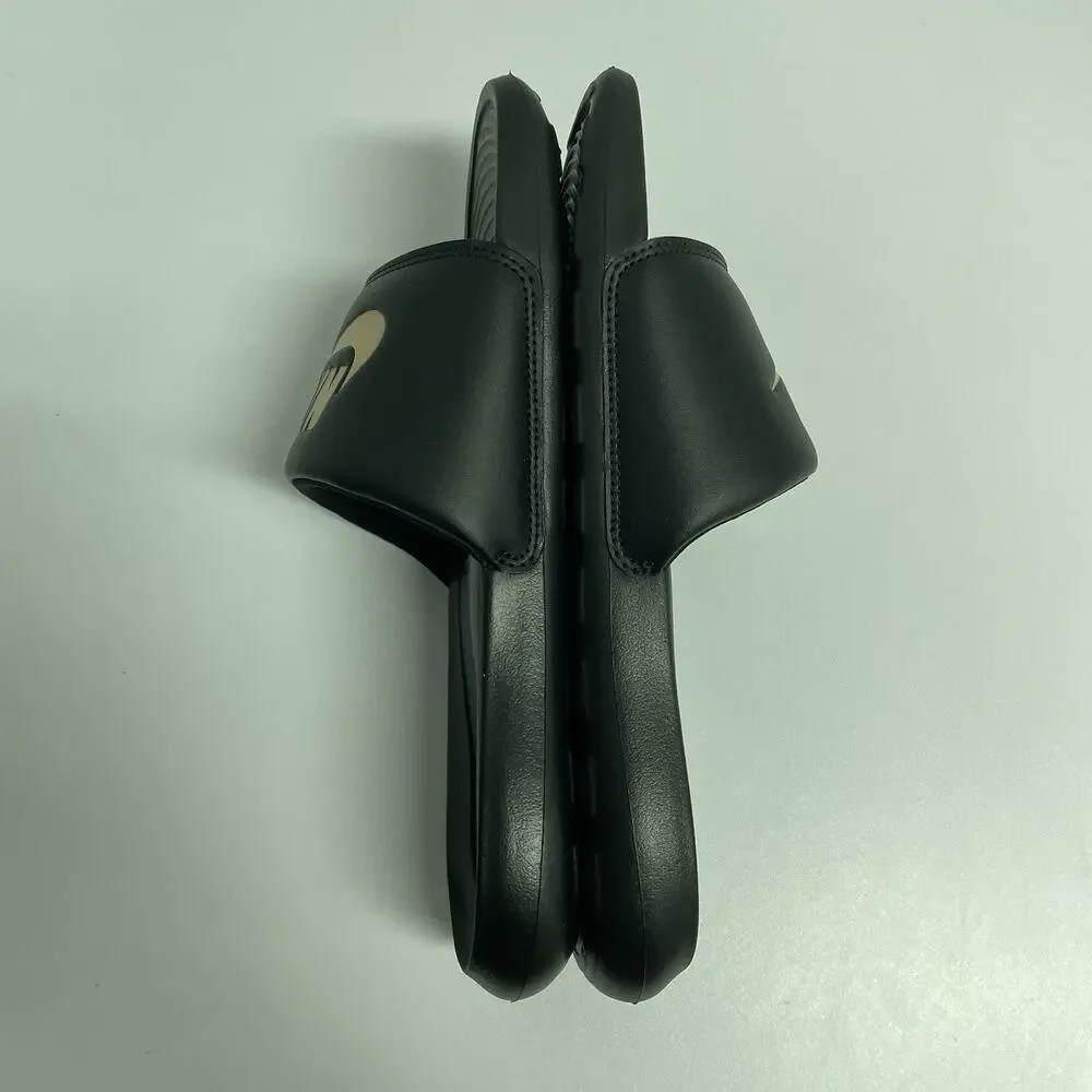 Nike Victori One Slide Black Metallic Gold CN9675 006 Size 8 Men Sandal Slipper
